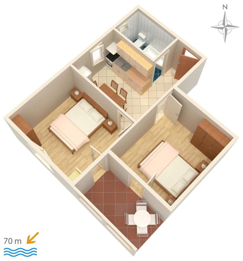 Apartments By The Sea Mandre, Pag - 3084 Kolan Εξωτερικό φωτογραφία